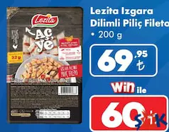 LEZİTA IZGARA DİLİMLİ PİLİÇ FİLETO 200 G